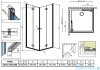 Radaway Essenza New Kdd-B kabina 100x90cm szkło przejrzyste 385072-01-01L/385071-01-01R